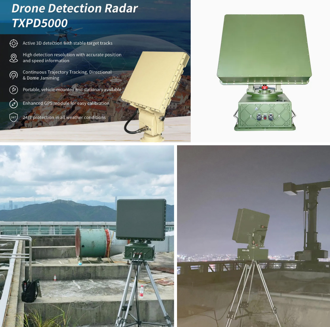 One of the chinese-made C-UAS radars available on the civilian market