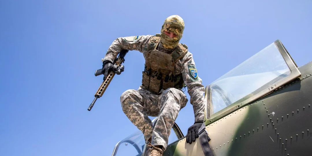 Shooter aboard a Yak-52