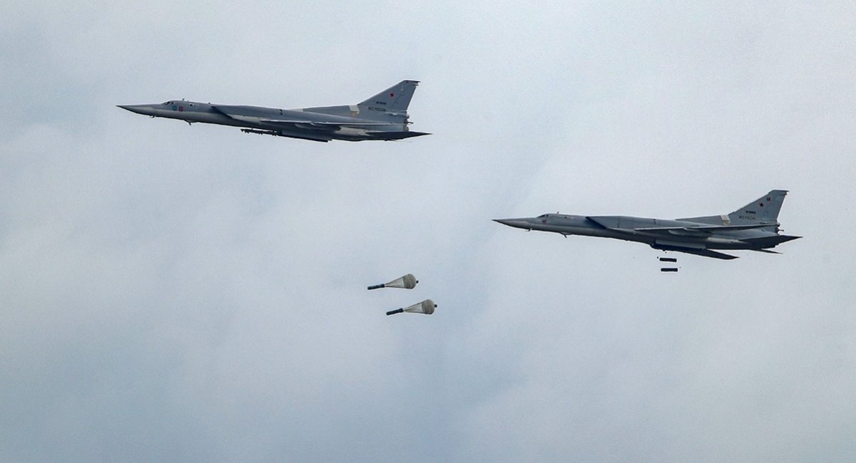 russian Tu-22M3s as bomb delivery aerial vehicles