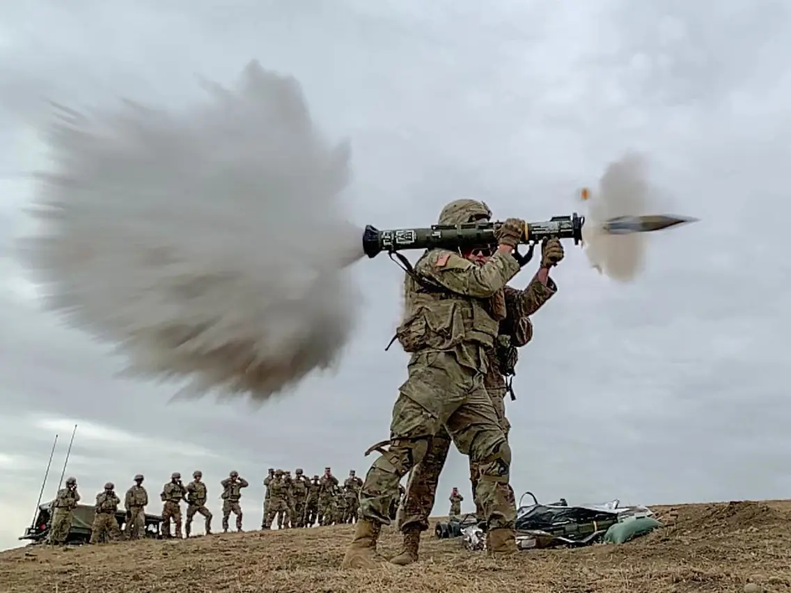 AT4 anti-armor weapon during an exercise at the Vaziani Training Area in Georgia, August 7, 2019. US Army/Spc. Ethan Valetski The US
