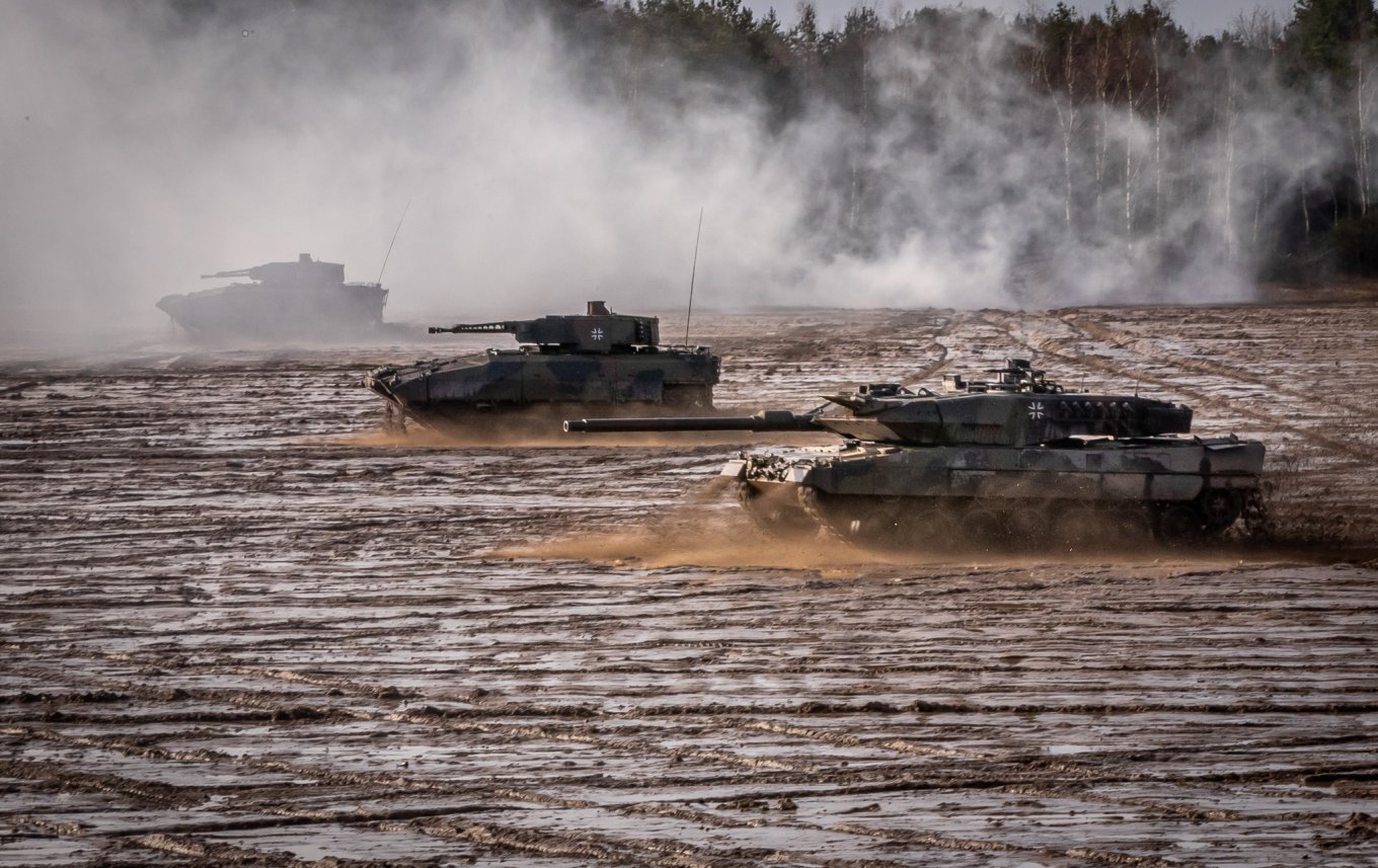 Main combat vehicles of the german army: Puma IFV and Leopard 2 MBT