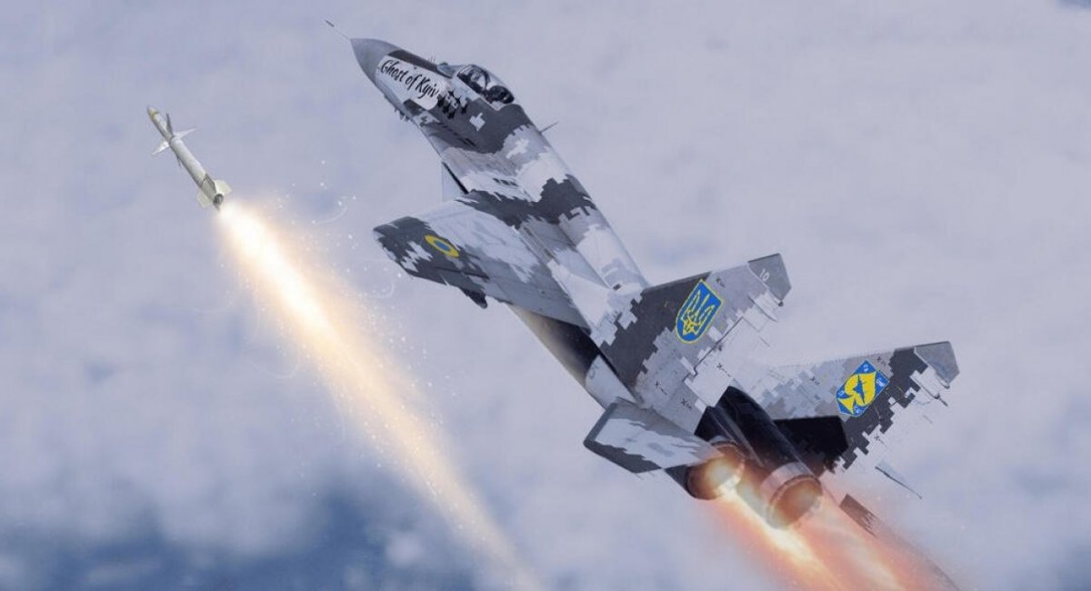 The possible launch format of the AGM-88 HARM from the MiG-29 of the Air Force of the Armed Forces of Ukraine, an illustrative render, Calcalist report, Defense Express