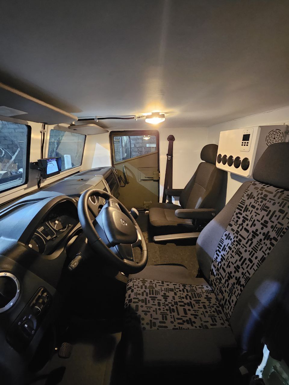 Interior of the Legioner armoured vehicle cab
