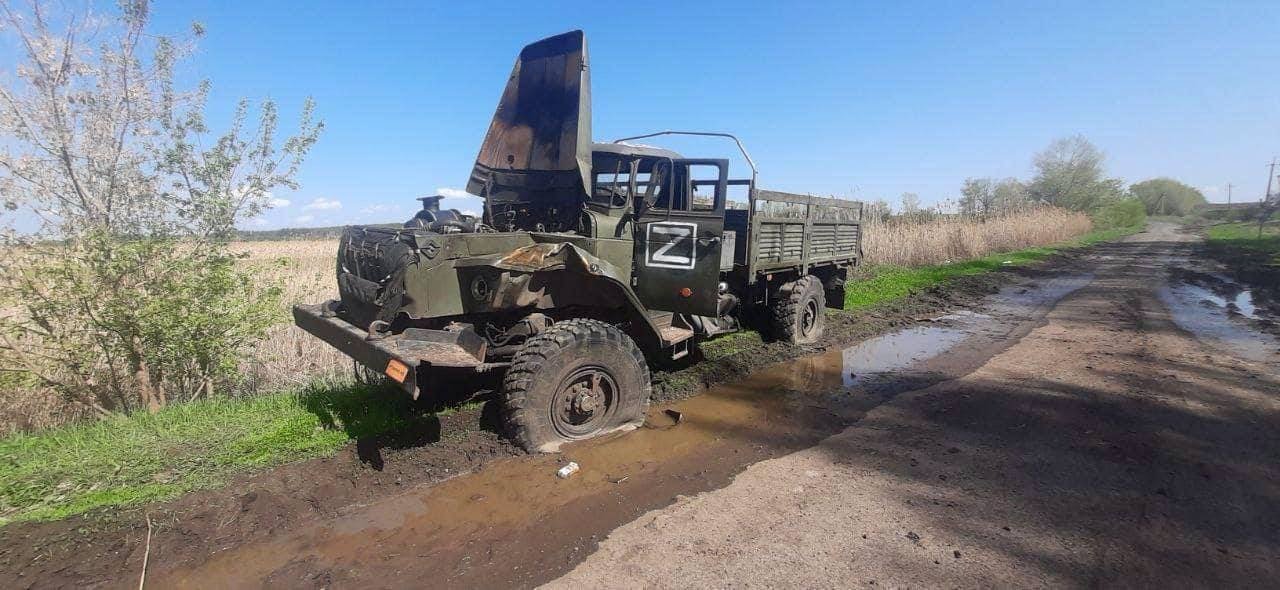 destroyed russian equipment in Ukraine / Ukraine’s General Staff Operational Report: russians Force Locals Participate in Victory Day Celebration
