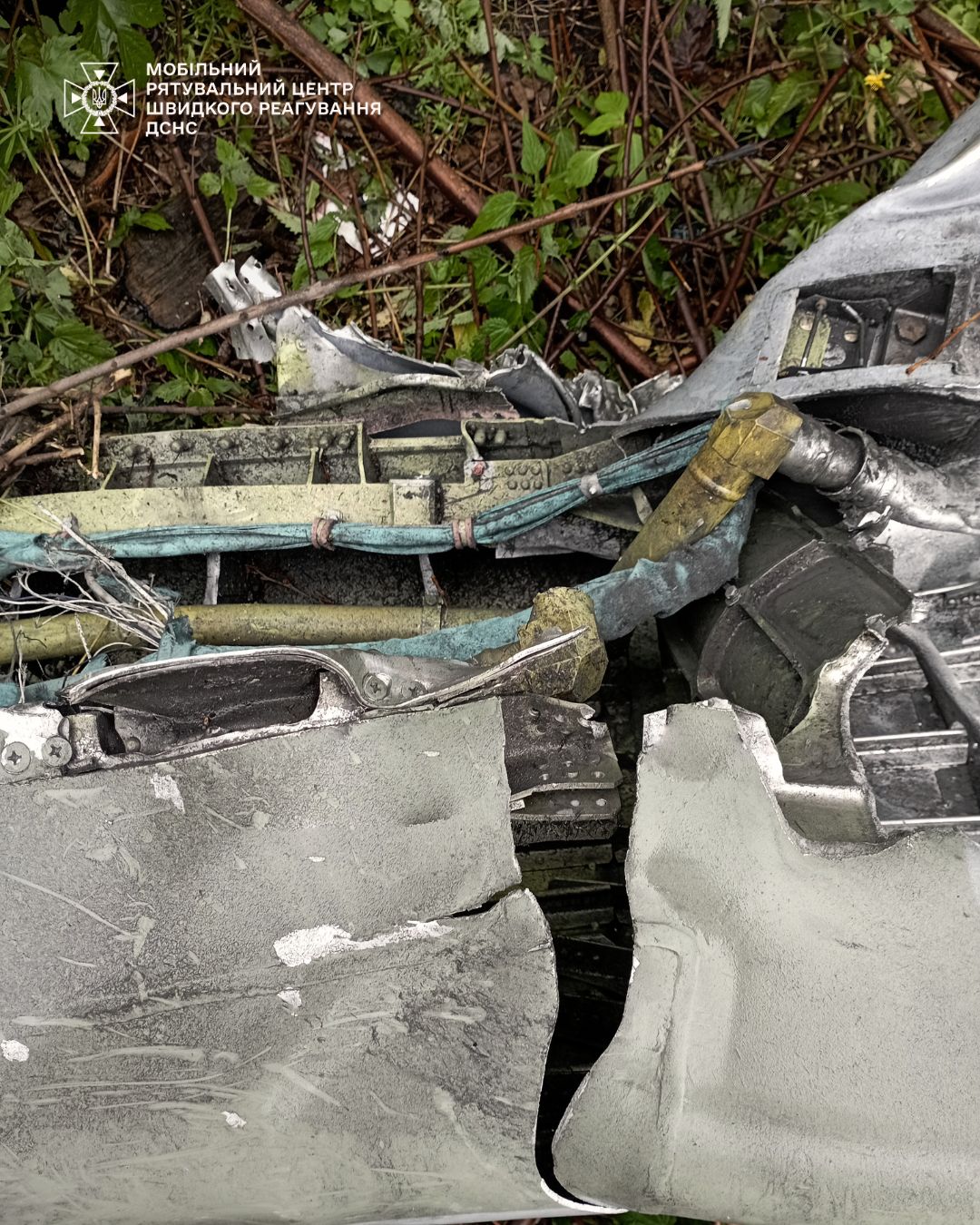 The remnants of the Kh-101 cruise missile Defense Express Danger by the Tracks: Fragments of russian Kh-101 Missile Were Found in Kyiv Region (Photos)