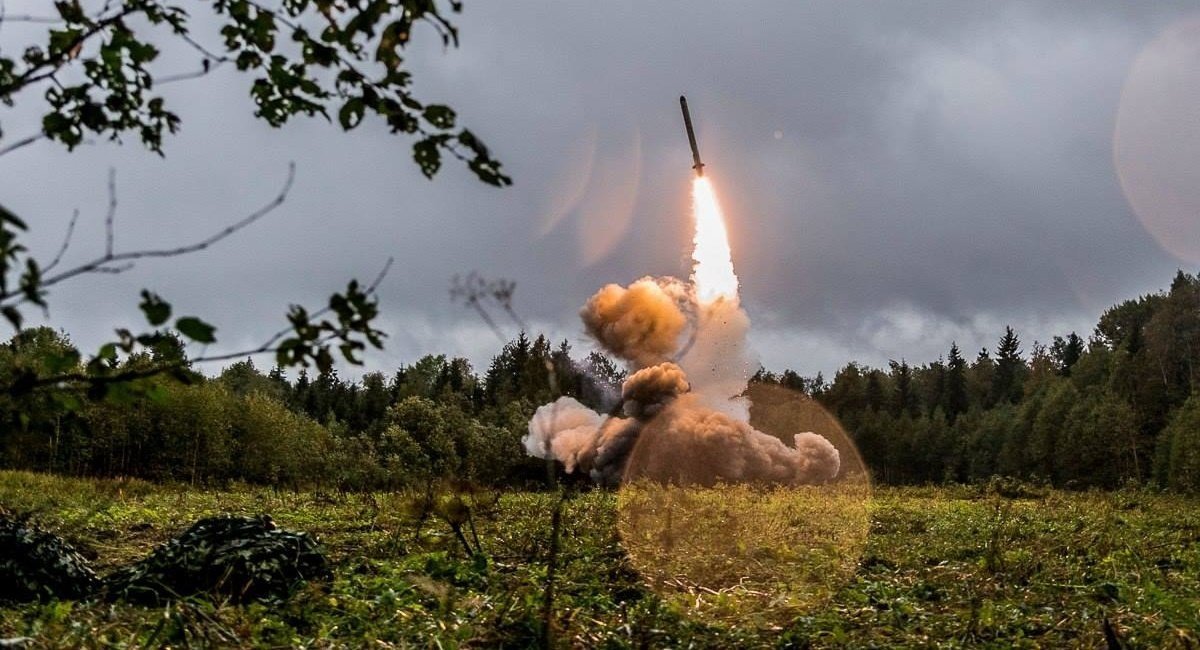 The R-500 cruise missile launch from an Iskander short range missile system Defense Express Ukrainian Air Defense Forces Neutralize 3 Cruise Missiles and 16 Drones in russian Attack