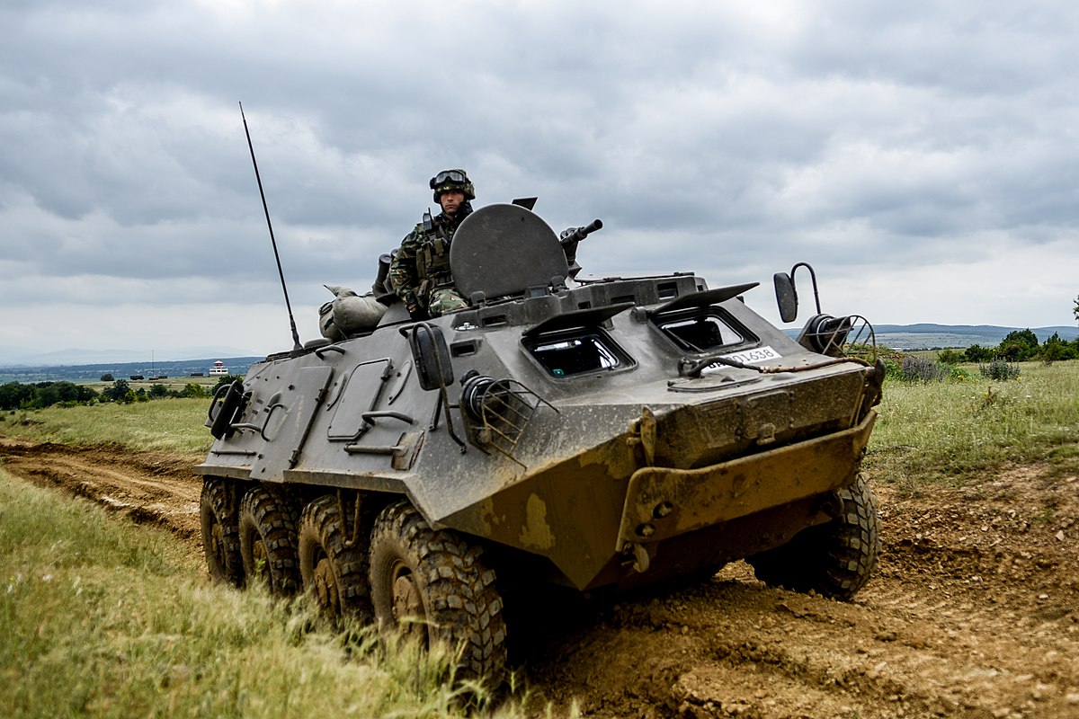 Bulgarian BTR-60 during a multinational exercise in 2019