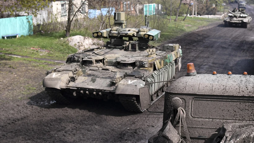 russian the Terminator BMPT AFV, The Russians Use the Terminator BMPT Tank Support Fighting Vehicles in the Avdiivka Direction, Defense Express