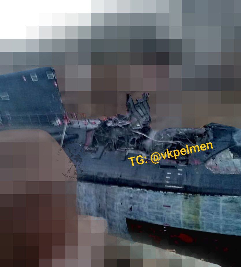 Photos That Appeared on Network Show That the Rostov-on-Don Submarine Damaged by the Ukrainians is Unlikely to Be Restored, Damage to the Kilo-class (Project 636.3) Rostov-na-Donu (B-237) diesel-electric submarine after the Ukrainian attack on the temporarily occupied Sevastopol, September 18, 2023, Defense Express