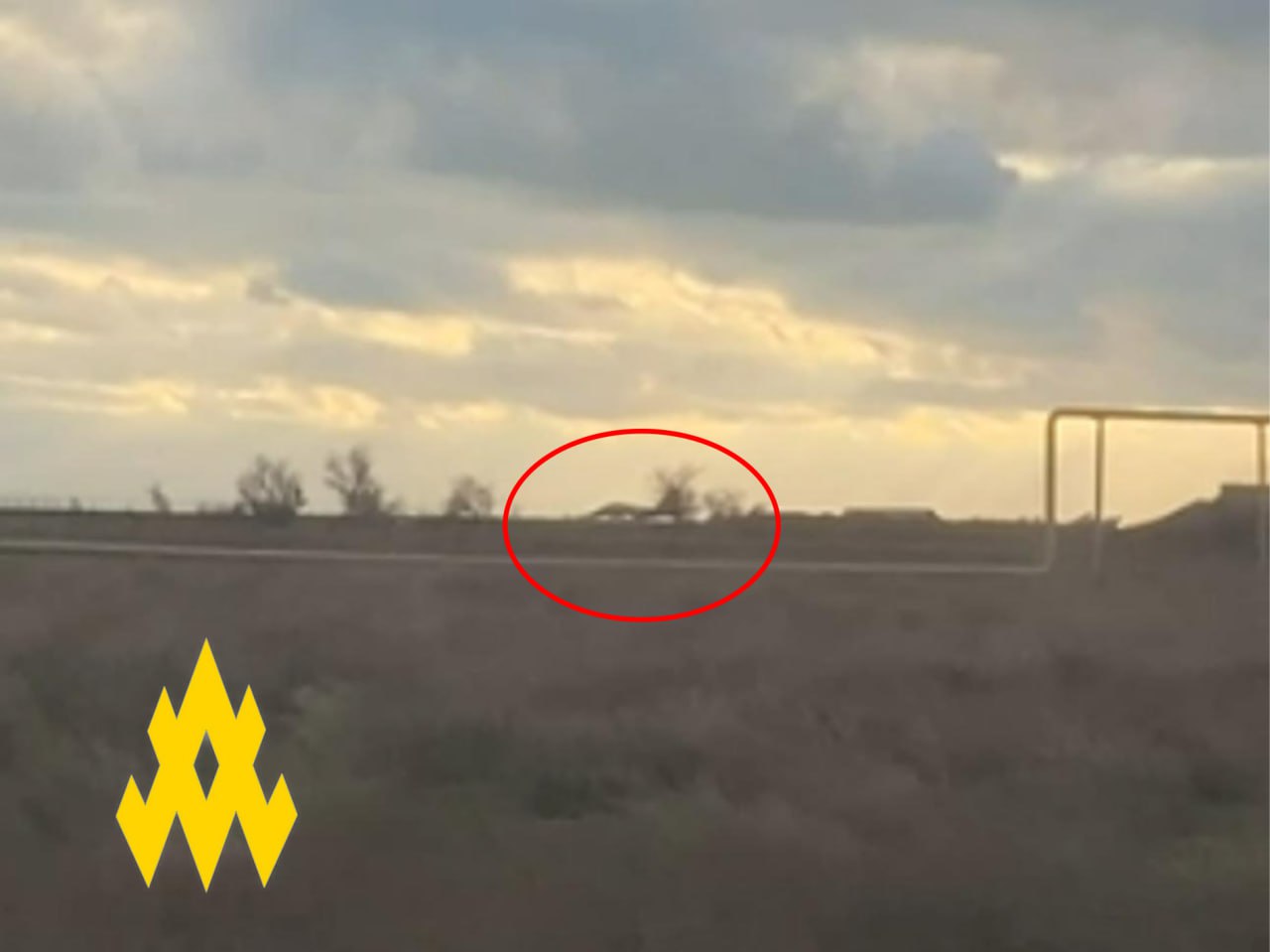 russians Build Defensive Structures at Airfield in Crimea, Likely for Su-24M and Su-30SM Aircraft, Defense Express