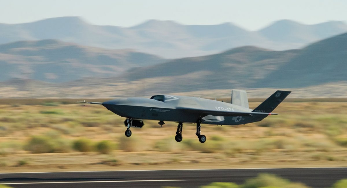 YFQ-42 unmanned fighter / Photo credit: General Atomics