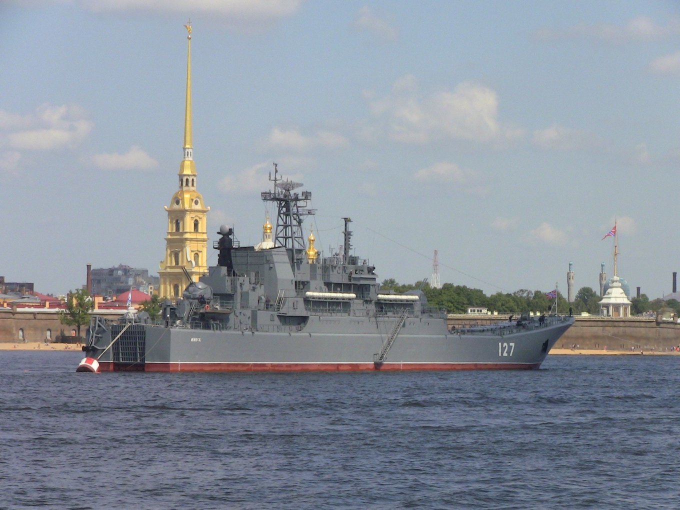 What Is Left of russia’s the Minsk Landing Ship After Ukrainians Strike Sevastopol, Is It Realistic to Restore It, The Minsk landing ship before the defeat, Defense Express