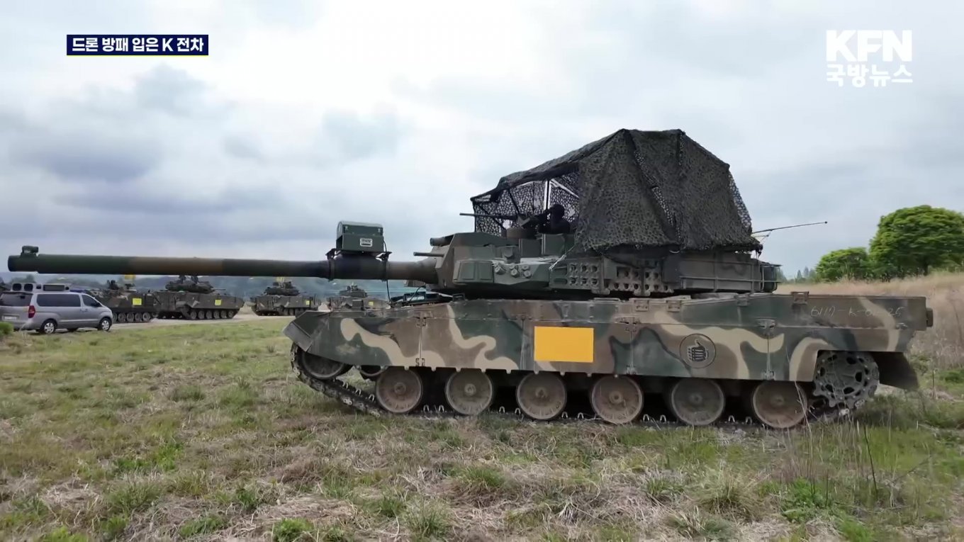 South Korea Copies Ukraine's Anti-Drone Tank Protection After 