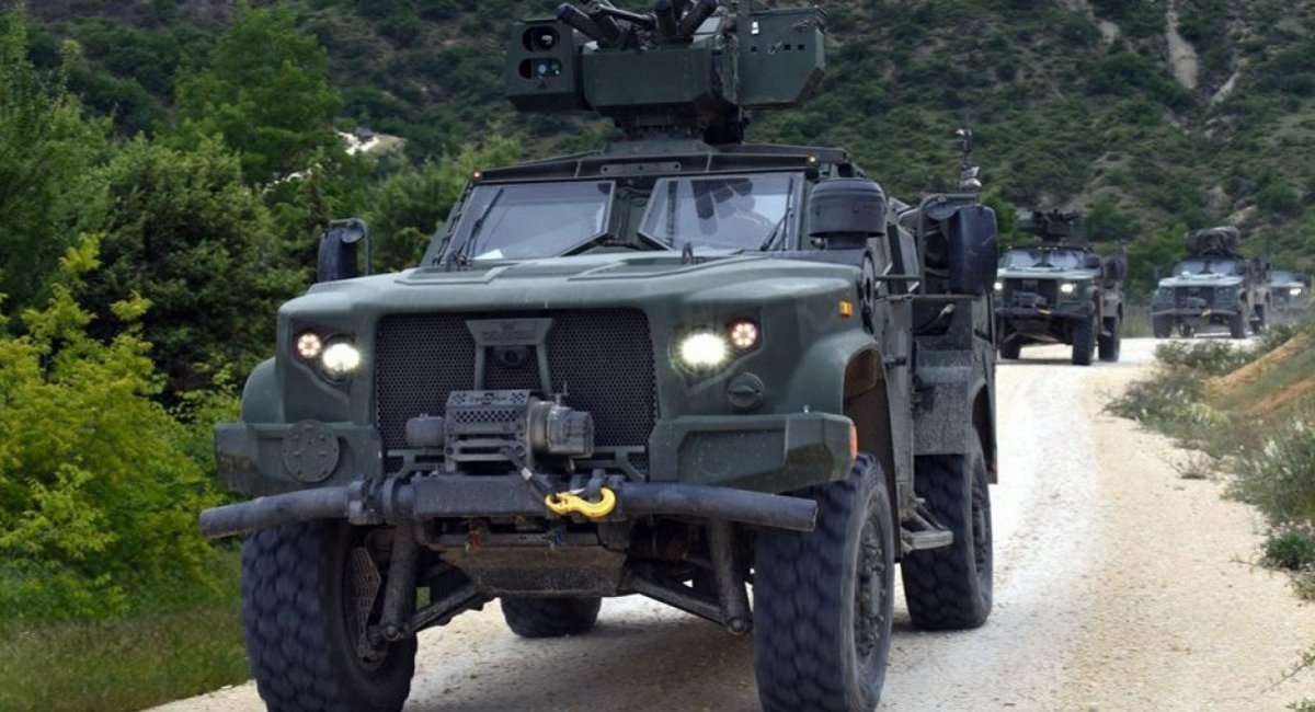 North Macedonia's Joint Light Tactical Vehicles during exercises in 2025 Defense Express Defense Express Weekly Review: russia's Struggling Su-57 Aircraft Push to India, Romania's F-16 Jets Concerns, UK's £2.5B Boost for Ukraine, Poland's Anti-Drone Gap, and North Macedonia's Tank Transfer