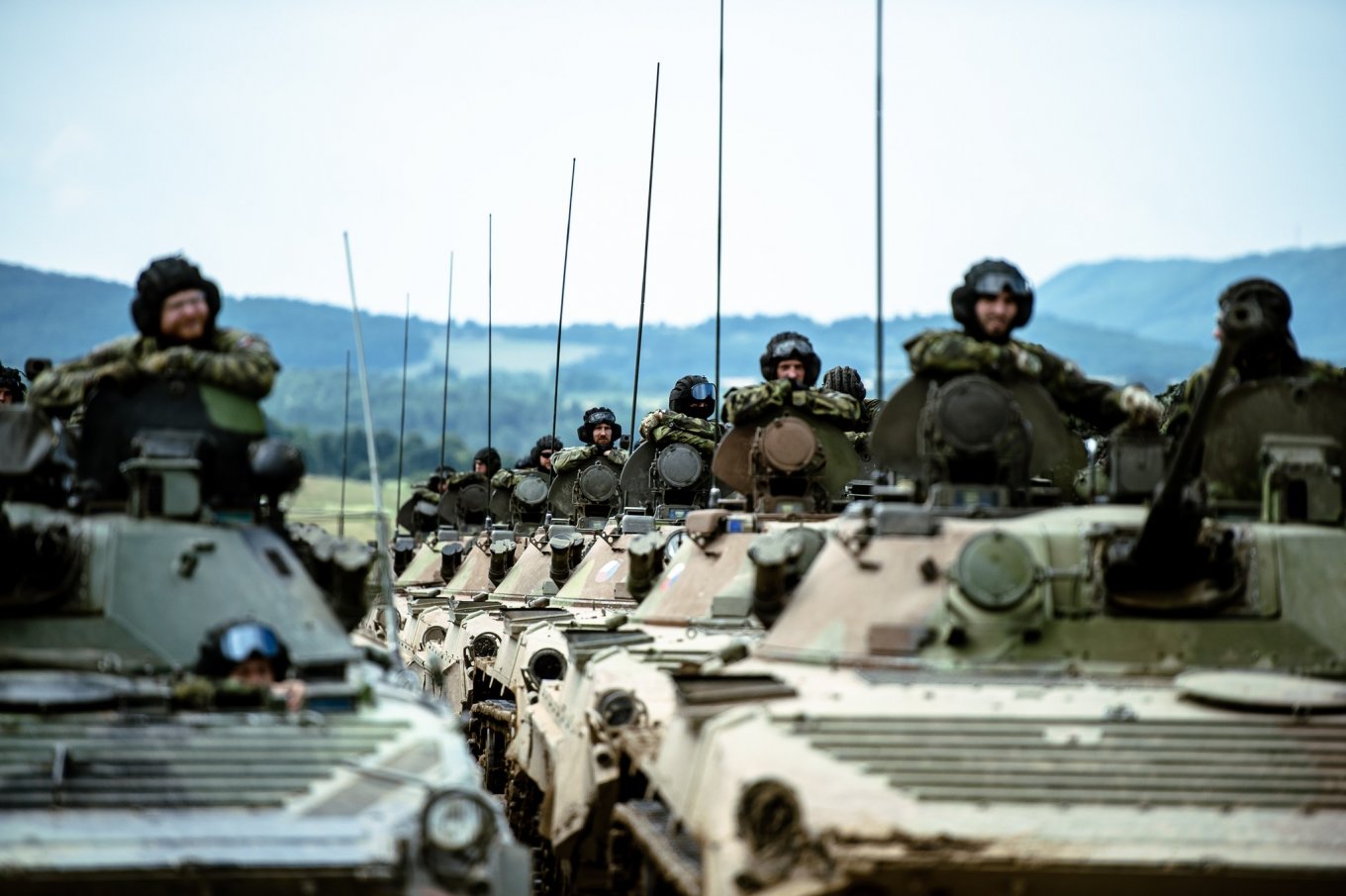 Slovak BMP-1 infantry fighting vehicles