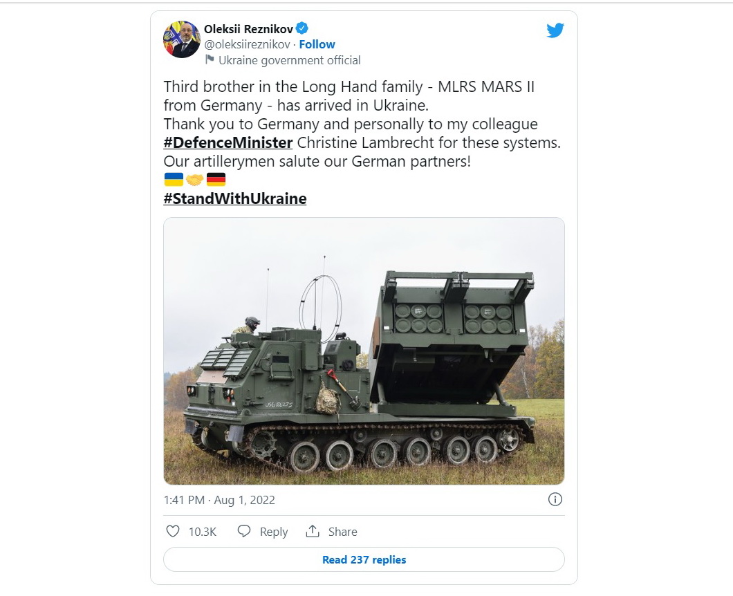 Ukraine Get 4 Additional HIMARS From U.S., MARS II MLRS from Germany, Defense Express