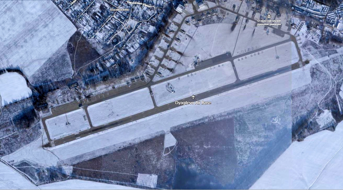 russian Dyagilevo air base after the successful attack of Ukrainian forces, as of December 7 morning, 2022