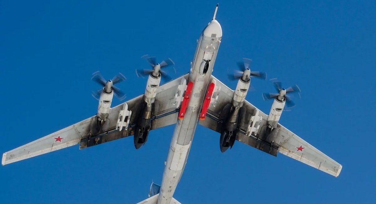 russian Tu-95MS bomber loaded with Kh-101 cruise missiles