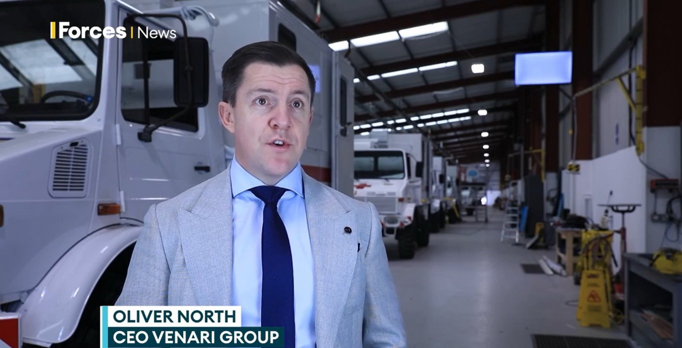 Royal Engineer-turned-businessman Oliver Nort, CEO of Venari Group, British Army Vehicles are Transforming Into Ambulances for Ukraine, Defense Express