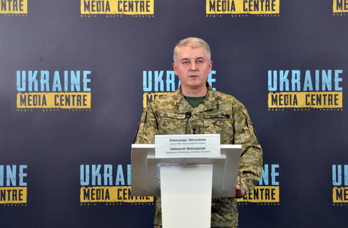 Ukrainian Defense Ministry Spokesman Oleksandr Motuzianyk