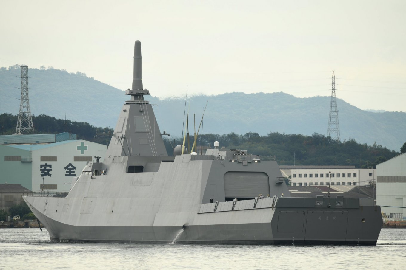 Backview of the all-new Japanese Mogami-class stealth frigate, Japan to Sell 11 Stealth Frigates to Australia in Its Largest Arms Deal Since World War II