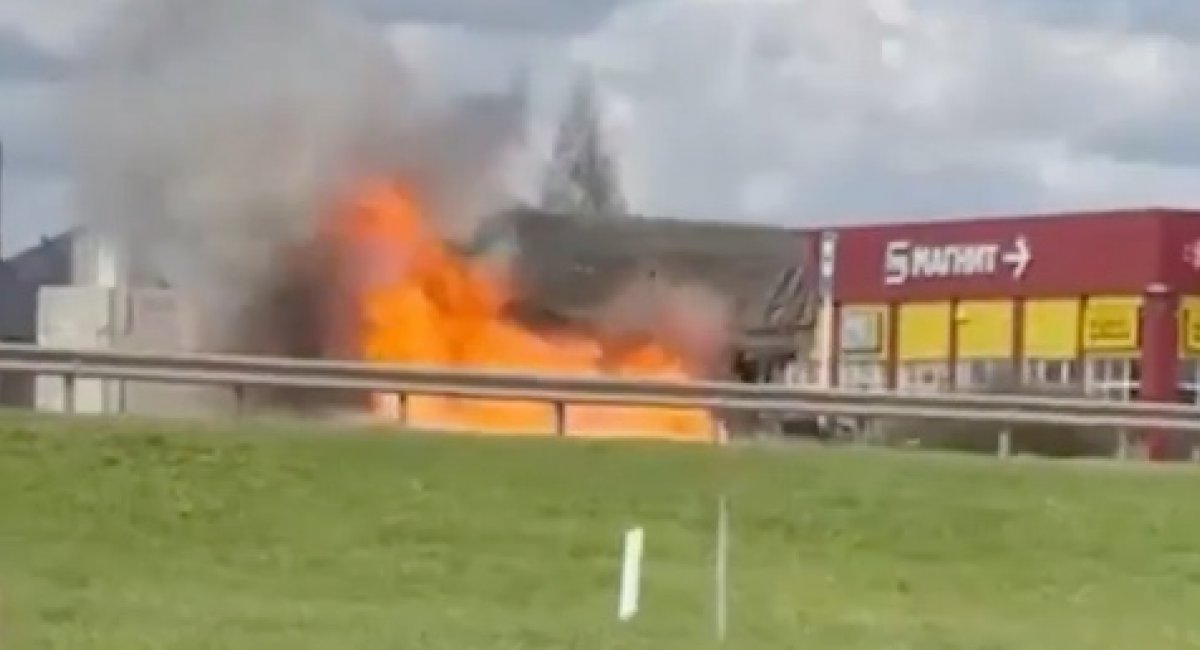 Ukrainian forces reportedly eliminated russian military transport vehicle during an operation in russia's Belgorod region Defense Express Ukrainian Drones Strike russian Helicopters, Aircraft, and Depots in Middle Strike Campaign (Video)