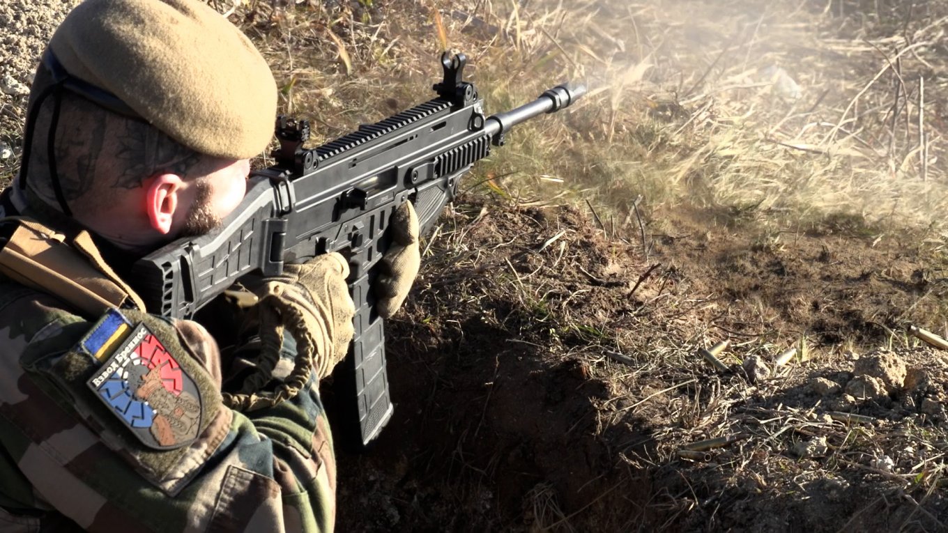 French Cook Fries russian Invaders with an American Grenade Launcher