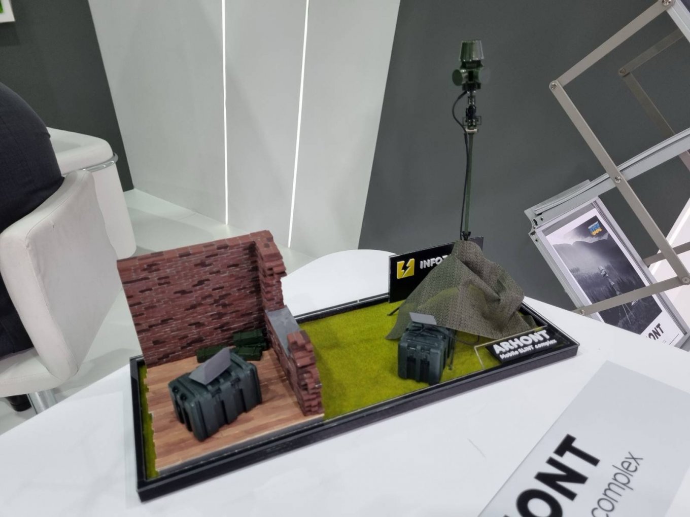 Scale model of the Arhont ELINT system / Defense Express / Infozahyst Revealed Its Newest Arhont System and How It Helps Ukrainian Troops on the Front