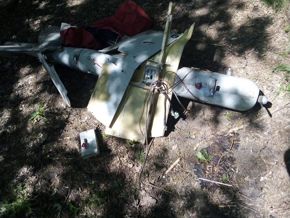 Russian Orlan-10 UAV, that was shot down by Ukrainian troops