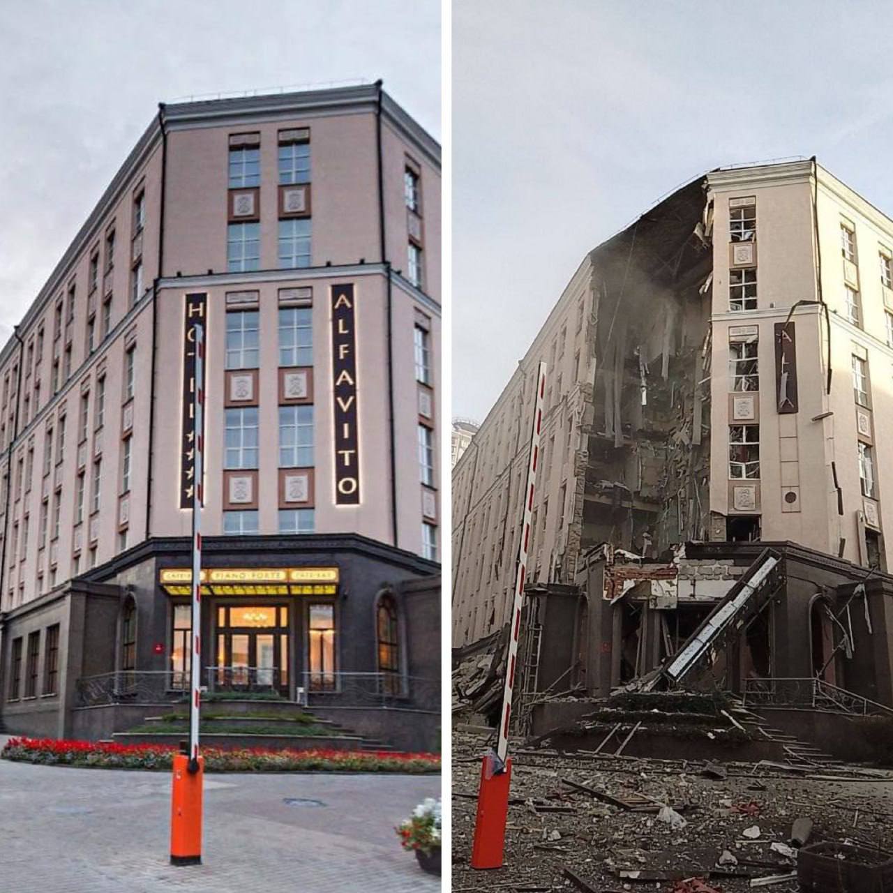 In Kyiv, Russian terrorists hit a hotel, Defense Express