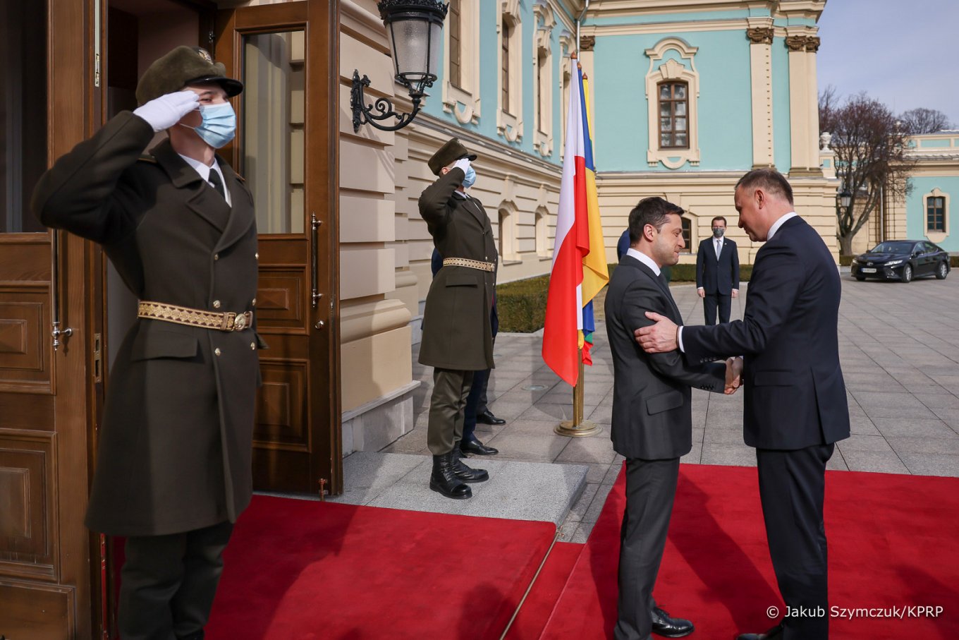 President Andrzej Duda with President Volodymyr Zelensky during his visit to Kiev on February 23 this year.