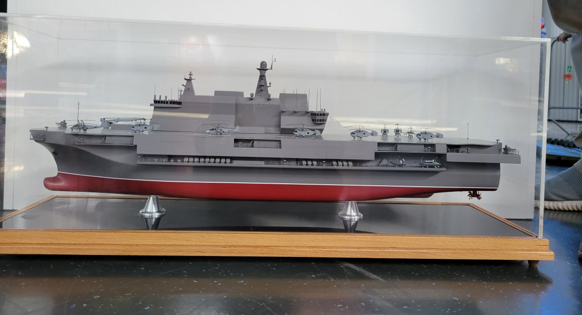 Mock-up of a Project 23900 Priboy amphibious assault ship, Despite Moskva Missile Cruiser Demise russians Want to Modernize Flagship of Northern Fleet  the Pyotr Velikiy Сruiser, Defense Express