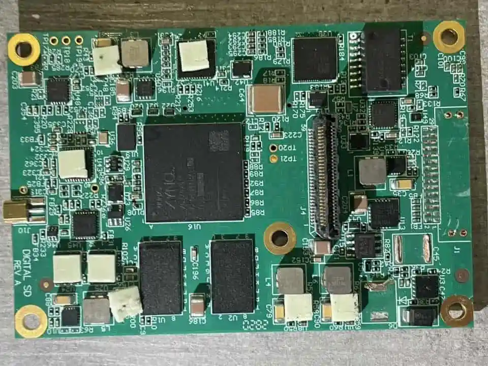 Xilinx Zynq SoC chip from the russian Lancet drone. March 2023. Ukraine. Photo: Pavlo Kashchuk