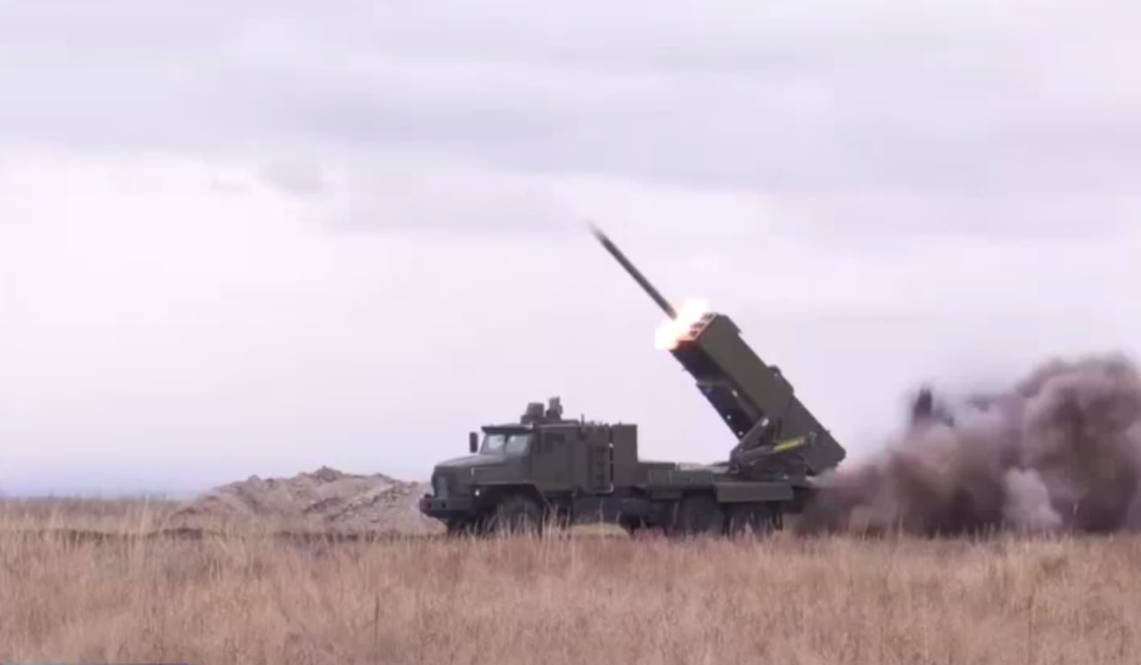 TOS-2 rocket system firing