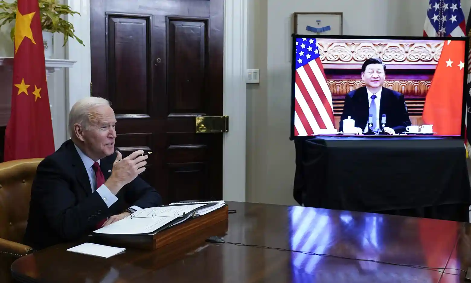 Joe Biden speaking with Xi Jinping on 15 November 2021, Day 22nd of Ukraine's Defense Against Russian Invasion, Defense Express