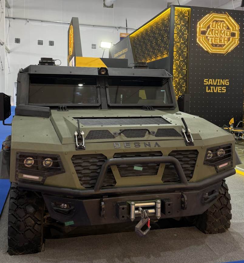 UKR ARMO TECH Showcases Modern Armored Vehicles at World Defense Show 2026, DESNA  multi-purpose tactical vehicle