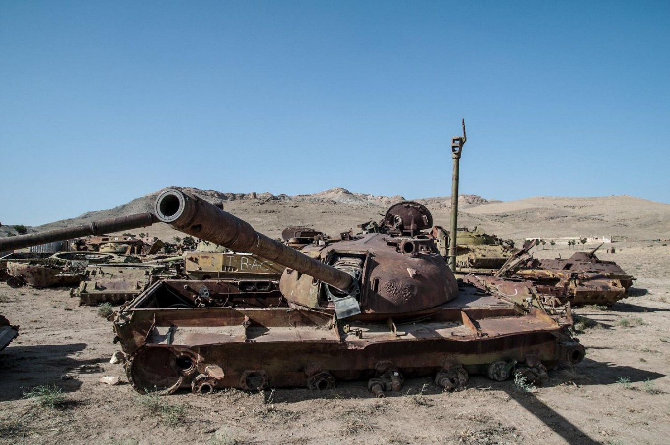 "Tank cemetery" in the outskirts of Kabul