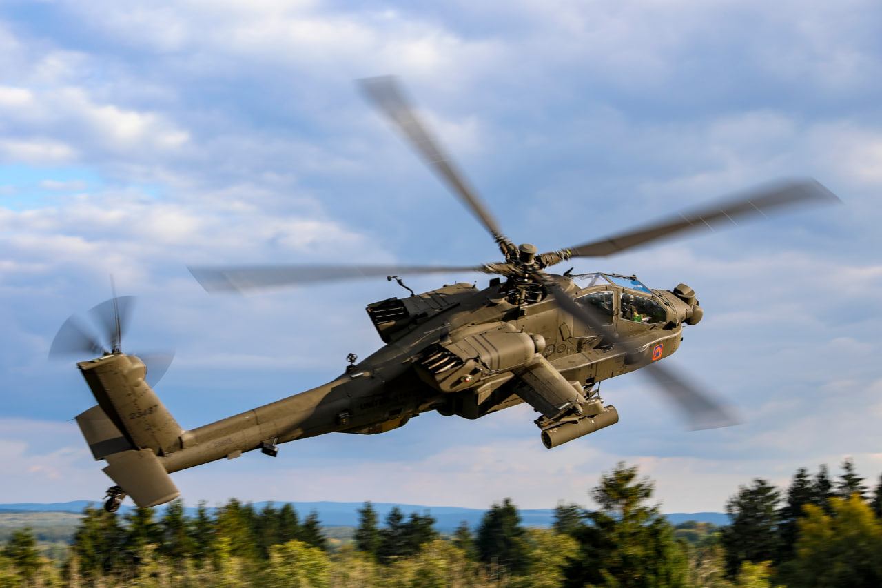 Attack helicopter AH-64E