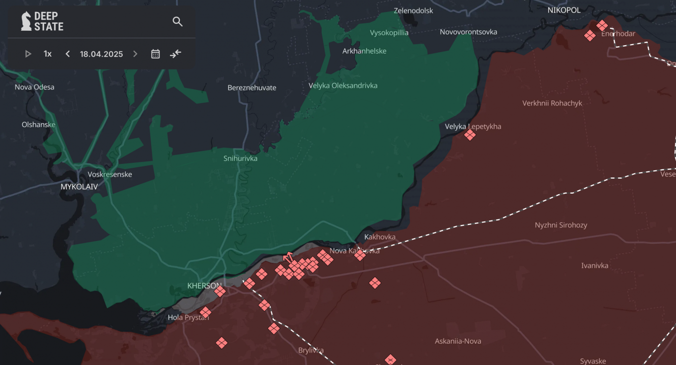 russian forces have intensified their bombardment along the Dnipro River, deploying up to 220 kamikaze drones and guided bombs daily Defense Express russian Forces Are Carving Out a Dead Zone Along the Right Bank of the Dnipro River, in Preparation for a Possible Ground Assault