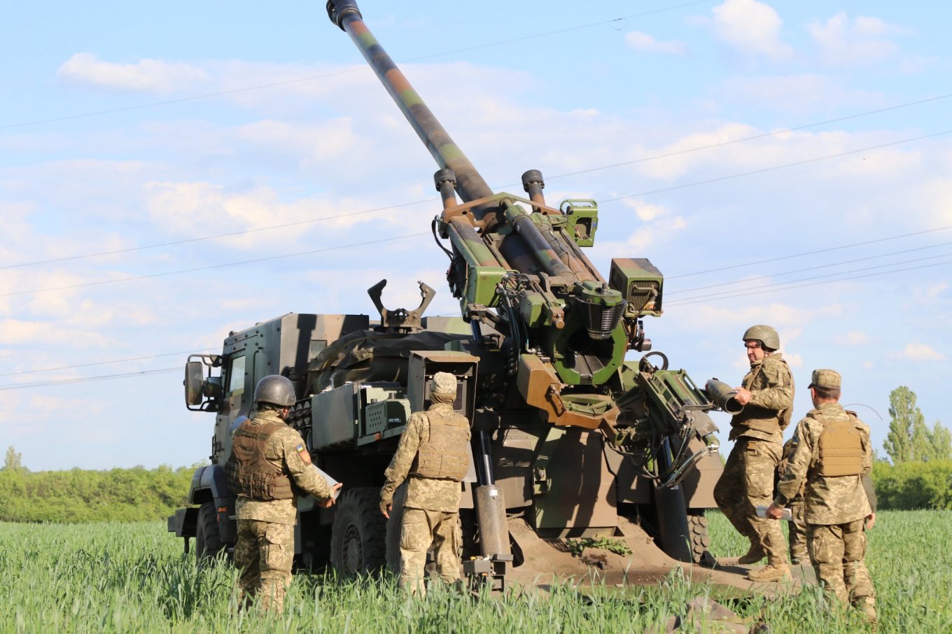 French CAESAR SPG Effective Harvesting Day in Ukraine (Photo ...