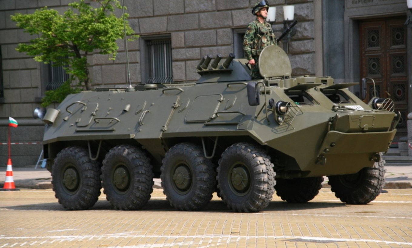 BTR-60PB-MD1 at a military parade in Sofia, Bulgaria