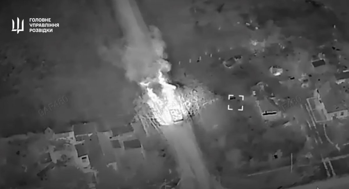 Combat drones operated by Ukraine's Defense Intelligence delivered a precise strike on russian field depots and transport Defense Express Ukrainian Marines Destroy russian BM-21 Grad System in Coordinated Drone Strike