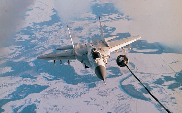 Air-to-air refueling only became available to later versions of MiG-29 created in russia in the 2000s
