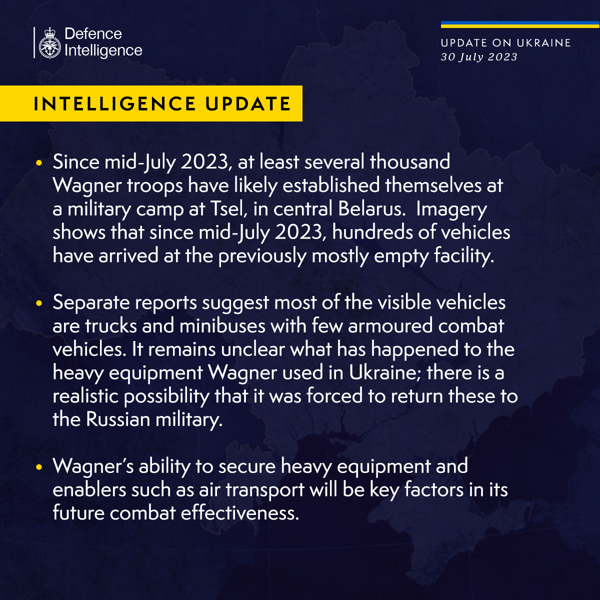 The UK Defense Intelligence Said Whether Wagnerians Have Any Heavy Equipment in Belarus, Defense Express