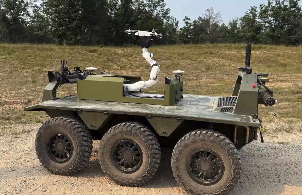 UAV landing using the Ralar system on a Viking unmanned robotic chassis