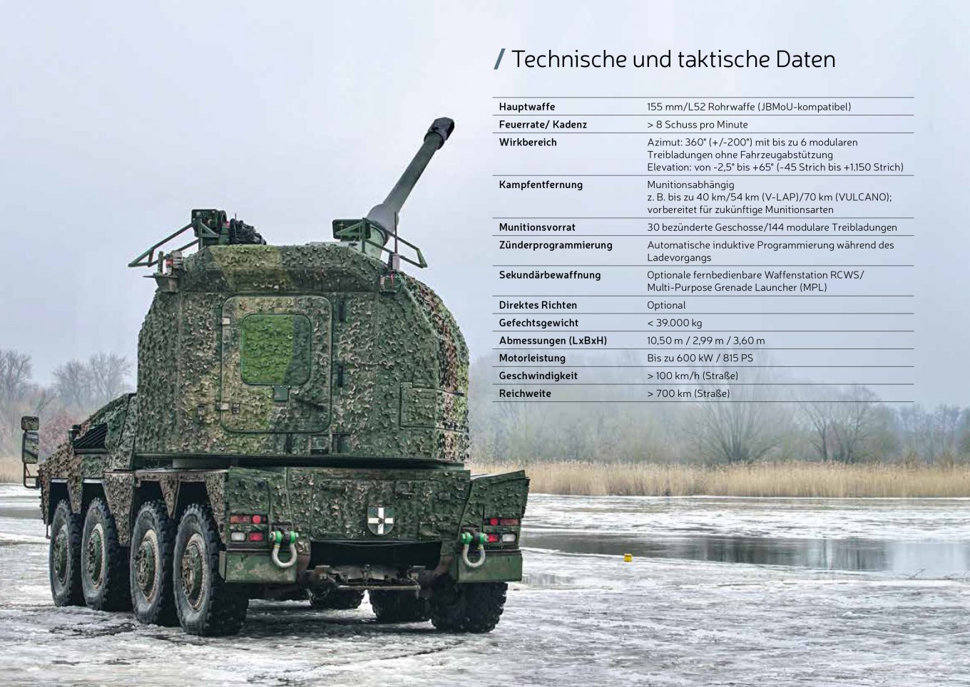 RCH 155 SPH specifications / Open source image