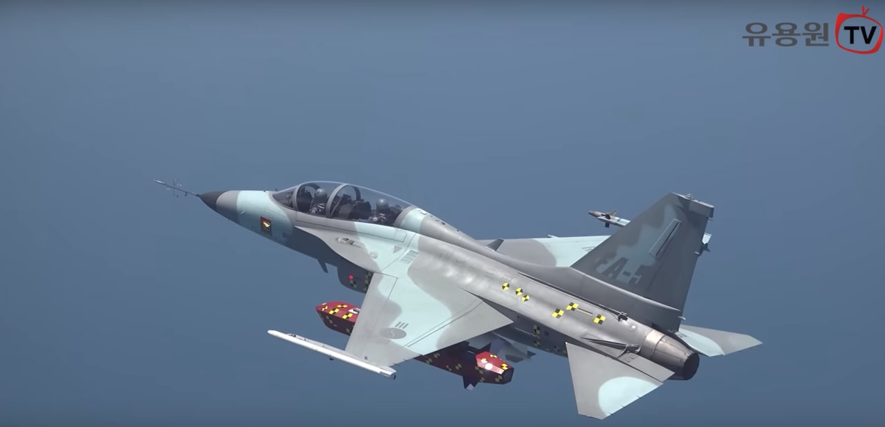 Korean Taurus during FA-50 testing / Video frame by Yu Yong-won TV