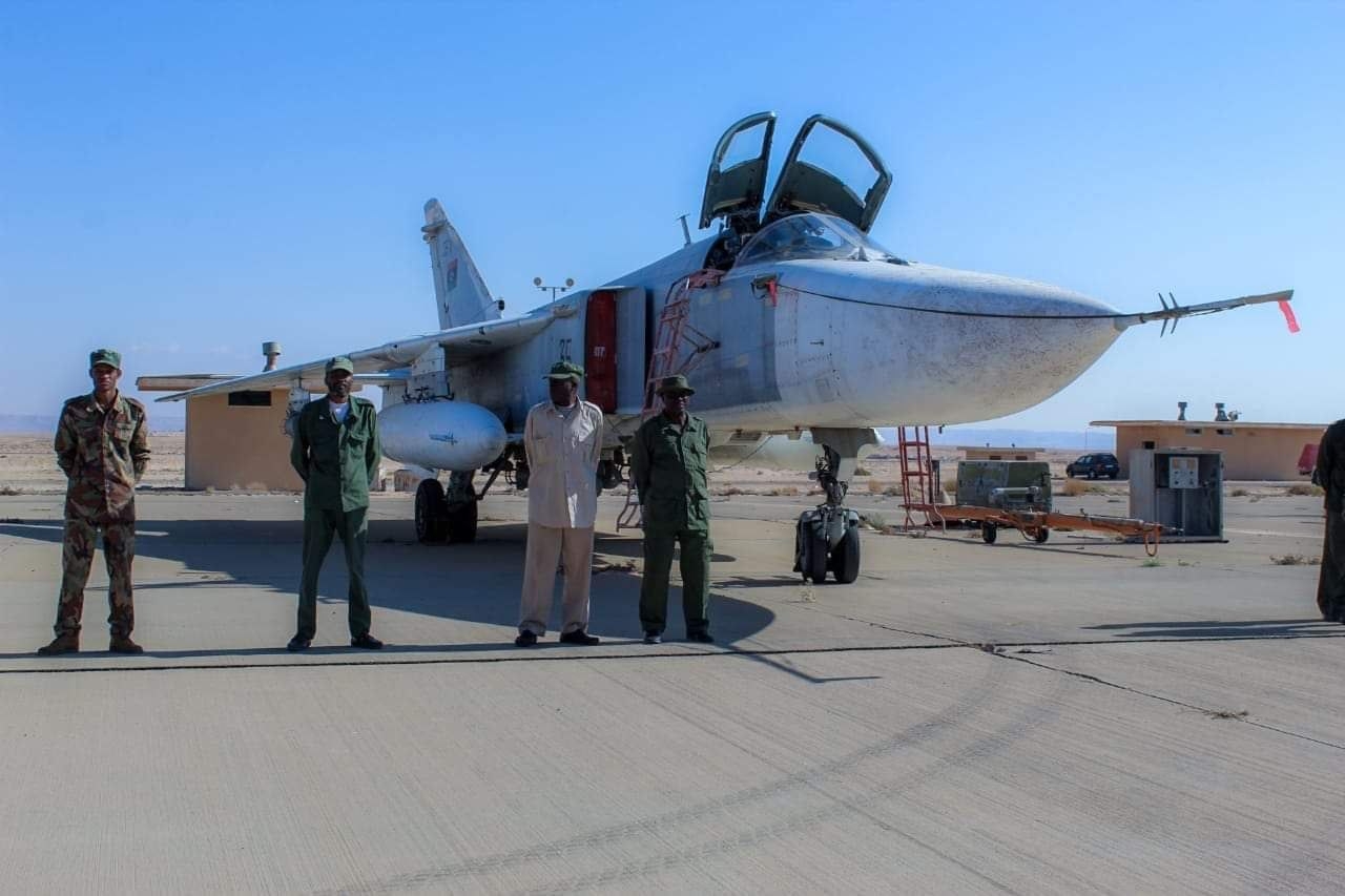 One of the Su-24s delivered by russia to Khalifa Haftar's forces in 2020 / Defense Express / russia Revives a Strategic Air Base in Libya to Control Refugee Trafic and Support Military Ops
