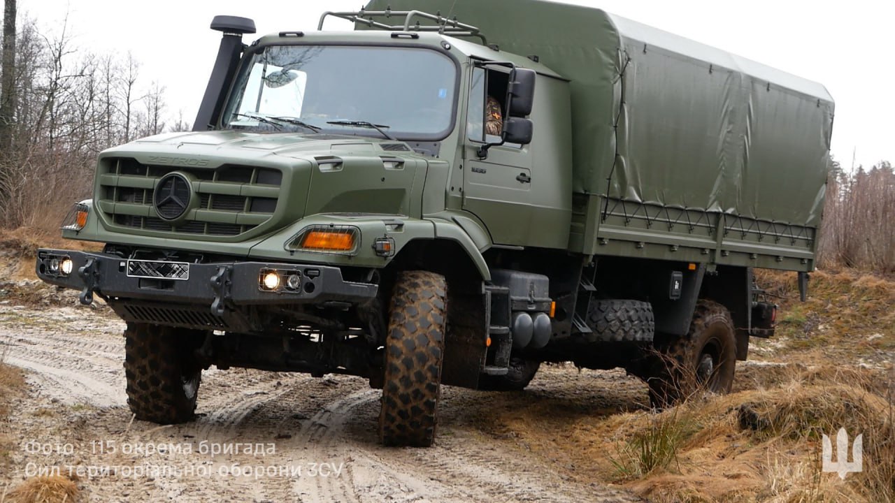 Mercedes‑Benz Zetros truck in service with the 115th Territorial Defense Brigade