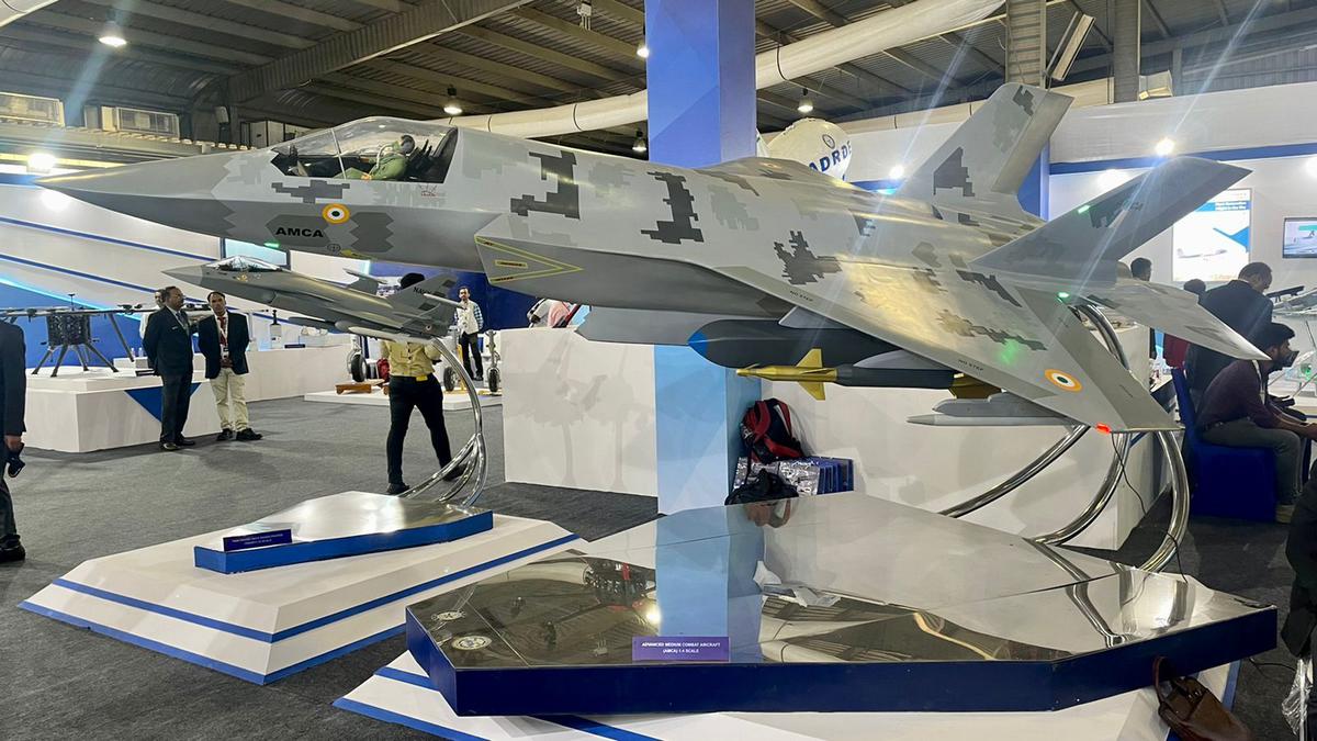 AMCA program fighter model / Photo credit: HAL